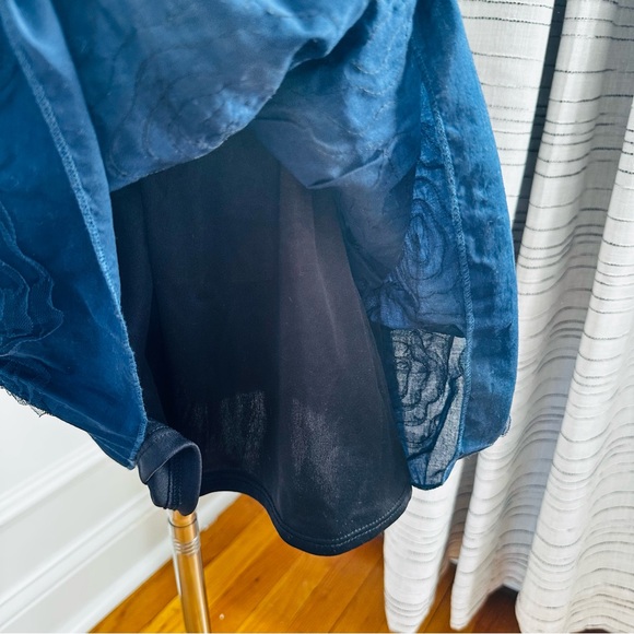 PinkVanilla Navy and Yellow Striped Kids Dress - Picture 7 of 9